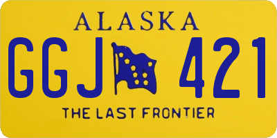 AK license plate GGJ421