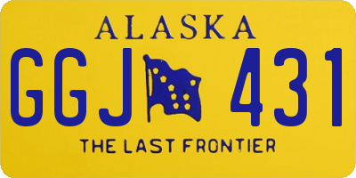 AK license plate GGJ431