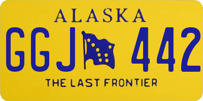 AK license plate GGJ442
