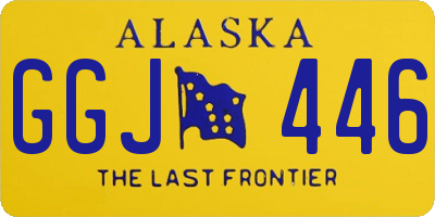 AK license plate GGJ446