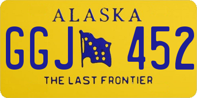 AK license plate GGJ452