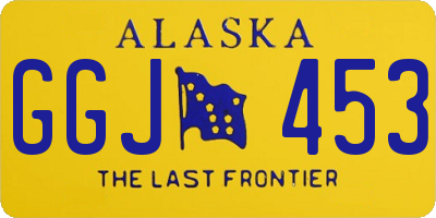 AK license plate GGJ453