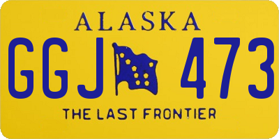 AK license plate GGJ473
