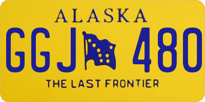 AK license plate GGJ480
