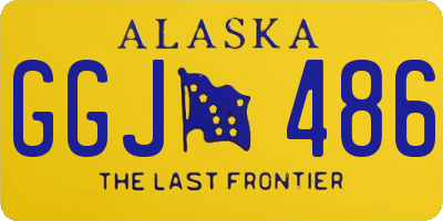 AK license plate GGJ486