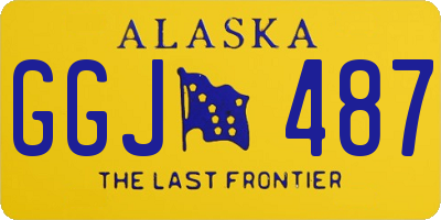 AK license plate GGJ487