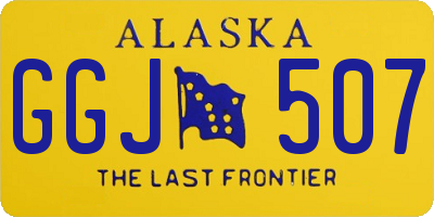 AK license plate GGJ507