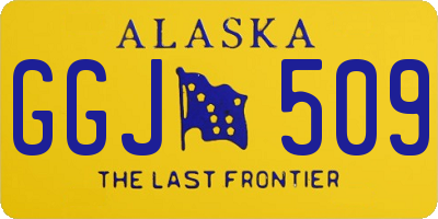 AK license plate GGJ509