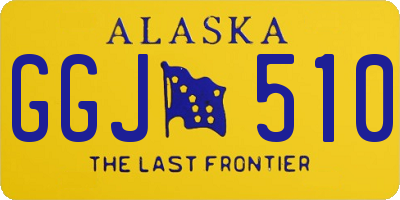 AK license plate GGJ510