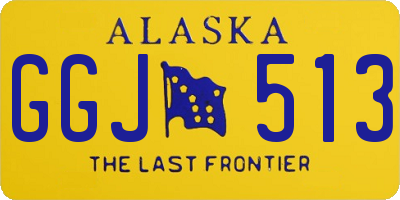 AK license plate GGJ513