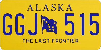 AK license plate GGJ515