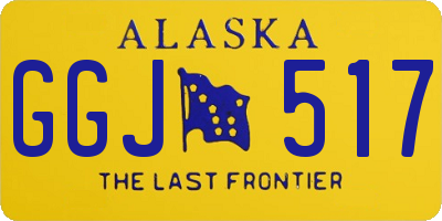 AK license plate GGJ517