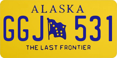 AK license plate GGJ531
