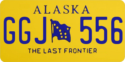 AK license plate GGJ556