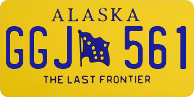 AK license plate GGJ561