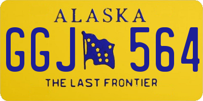 AK license plate GGJ564