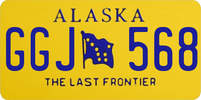 AK license plate GGJ568