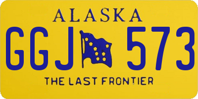 AK license plate GGJ573