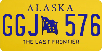 AK license plate GGJ576
