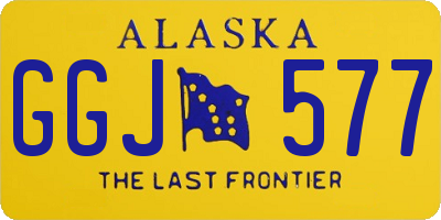 AK license plate GGJ577
