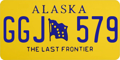 AK license plate GGJ579