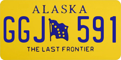 AK license plate GGJ591