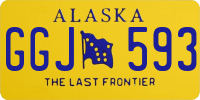 AK license plate GGJ593