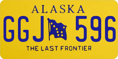 AK license plate GGJ596