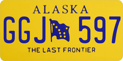AK license plate GGJ597