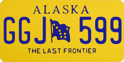 AK license plate GGJ599