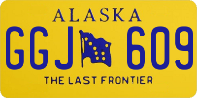 AK license plate GGJ609