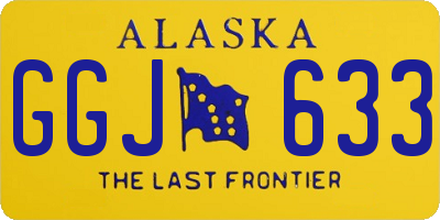 AK license plate GGJ633