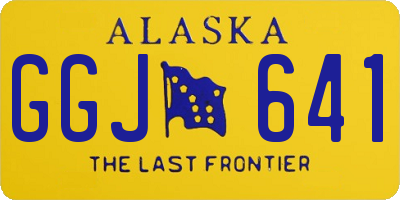 AK license plate GGJ641
