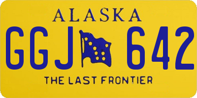 AK license plate GGJ642