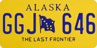 AK license plate GGJ646