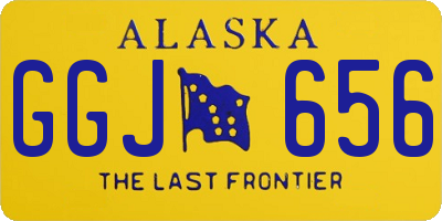 AK license plate GGJ656
