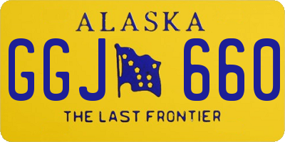 AK license plate GGJ660