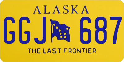 AK license plate GGJ687