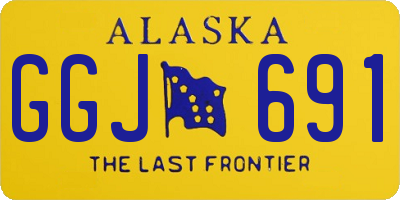 AK license plate GGJ691