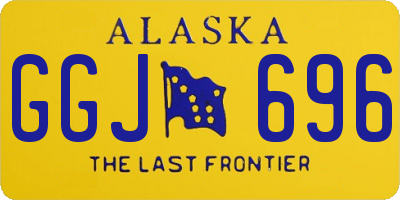 AK license plate GGJ696