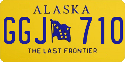 AK license plate GGJ710