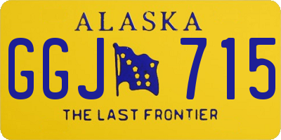 AK license plate GGJ715