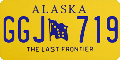 AK license plate GGJ719