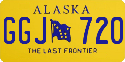 AK license plate GGJ720