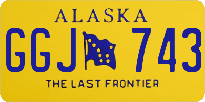 AK license plate GGJ743