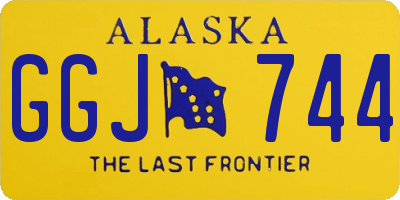 AK license plate GGJ744