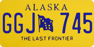 AK license plate GGJ745