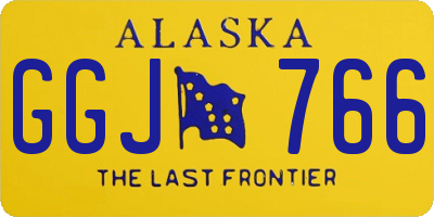 AK license plate GGJ766