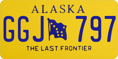 AK license plate GGJ797