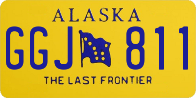 AK license plate GGJ811